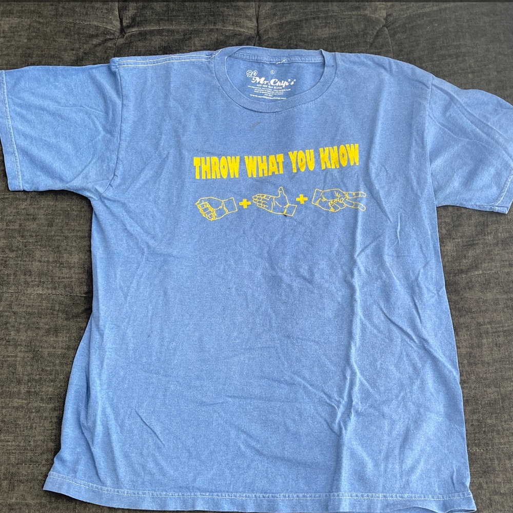 Vintage Mr Chips RoShamBo tee in size large.